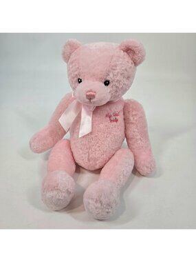 Baby Gund Pink My First Teddy Bear Stuffed Animal Plush Soft Floppy Girl 15"